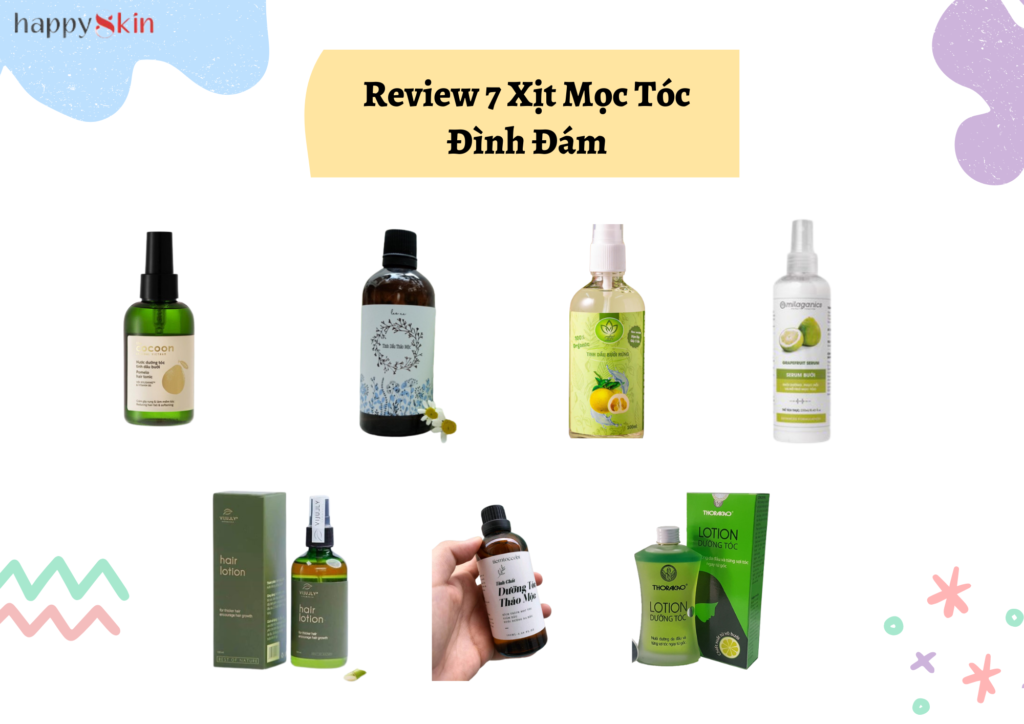 Xịt dưỡng tóc tinh dầu bưởi ngăn rụng, kiềm dầu