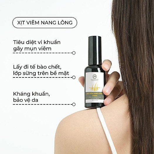 Xịt mụn lưng giảm mụn cơ thể, mờ thâm, giảm viêm nang lông