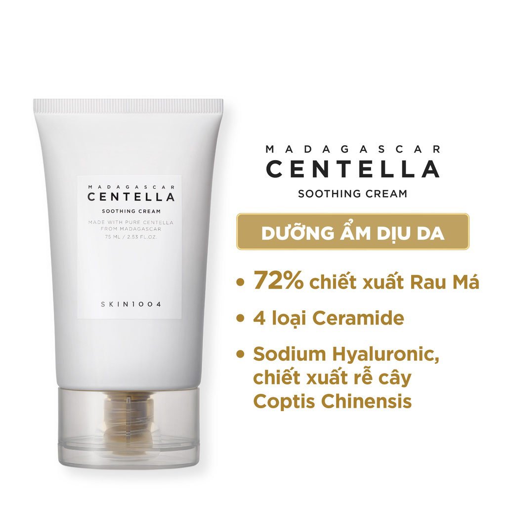 Kem Dưỡng Trắng, Cấp Ẩm, Dịu Da Skin1004 Madagascar Centella