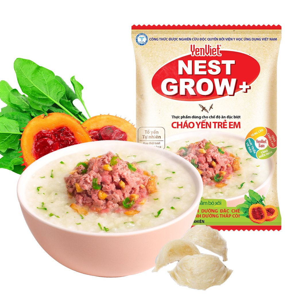 cháo yến nest grow