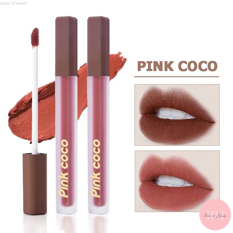 Pink Coco Son kem lì dưỡng ẩm chống nước chống khô môi 