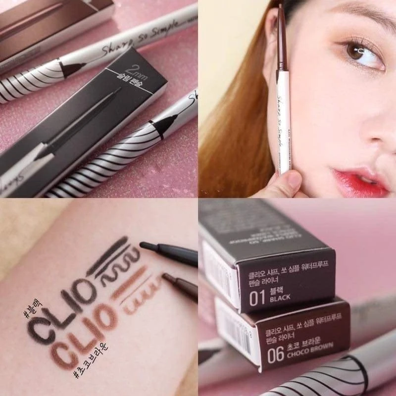 Kẻ mắt CLIO dạng chì sáp vặn Clio Sharp So Simple Waterproof Pencil Liner