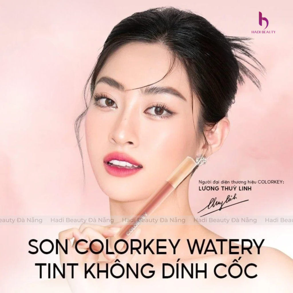 Son COLORKEY Watery Tint Bền Màu Lâu Trôi, Không Dính Cốc, Siêu Mịn Môi