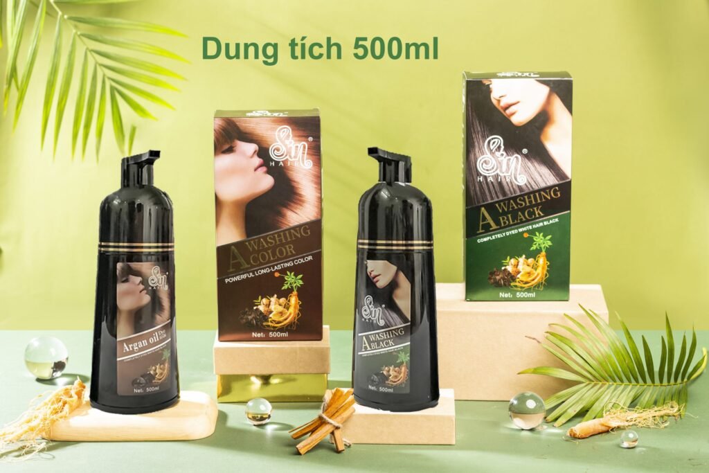 Dầu Gội Phủ Bạc Sin Hair Dầu Gội Nhân Sâm Nhật Bản