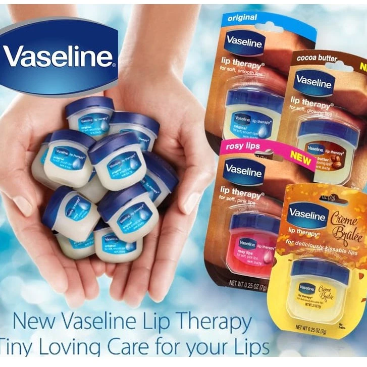 Dưỡng Môi Vaseline Therapy Lip 7g Son Dưỡng Làm Mềm Và Mượt Môi Khô