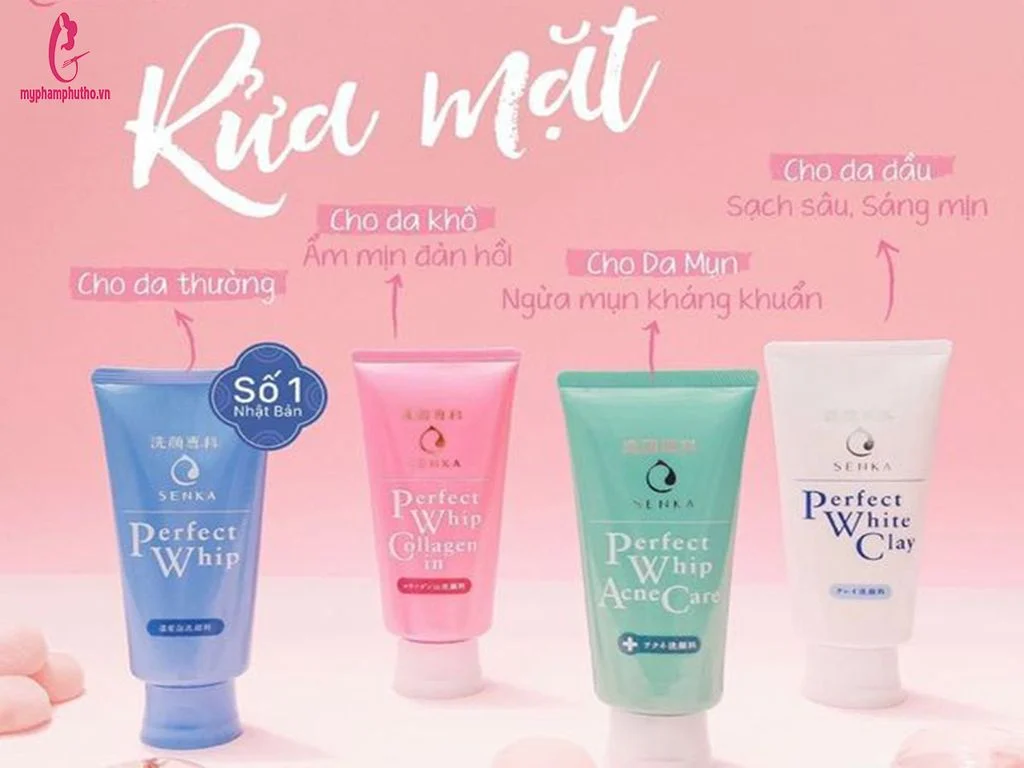 Sữa rửa mặt tạo bọt chiết xuất tơ tằm trắng Senka Perfect Whip