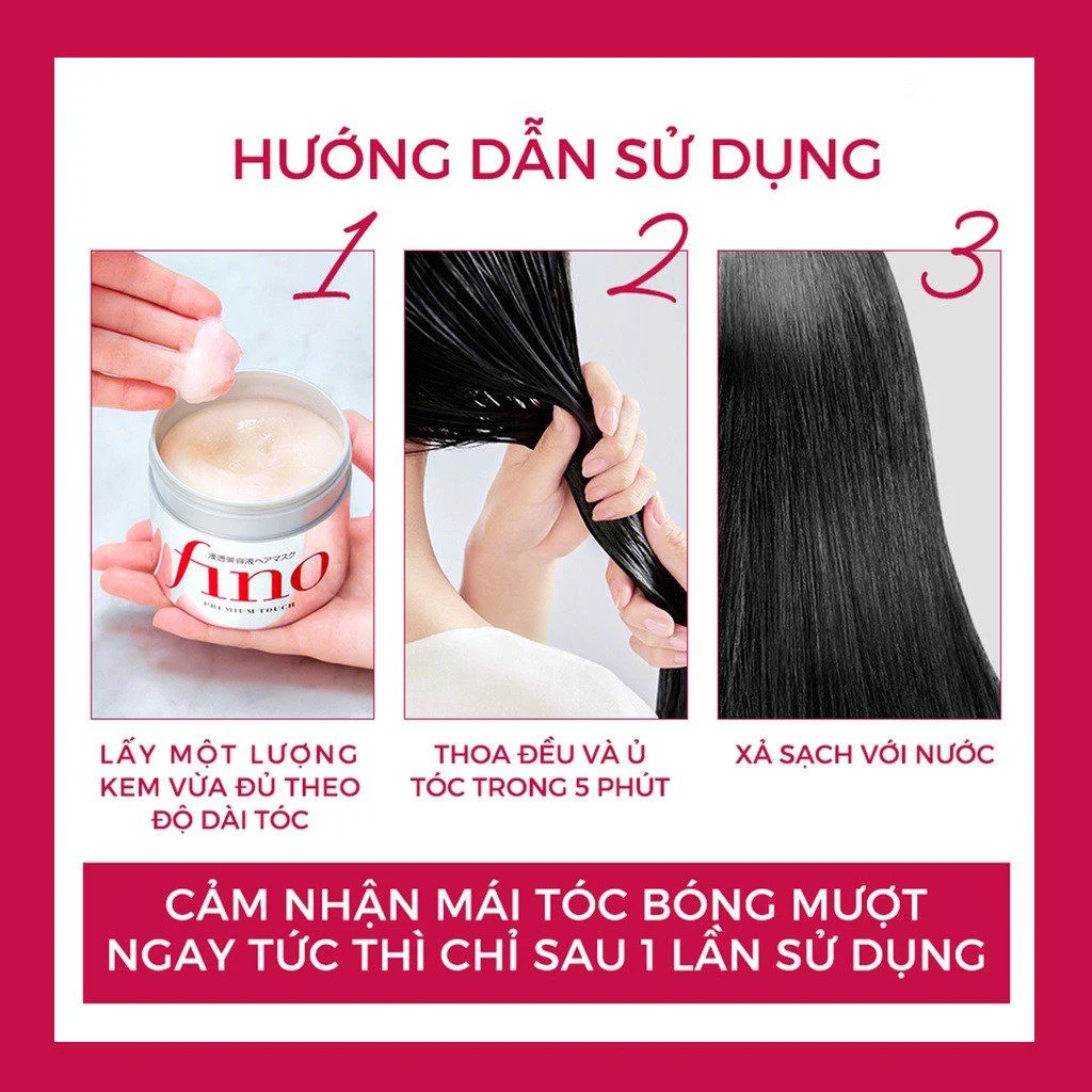 Kem ủ tóc Phục Hồi Tóc Hư Tổn Fino 230g - Kem ủ tóc số 1 Nhật Bản hiệu quả ngay sau 1 lần dùng