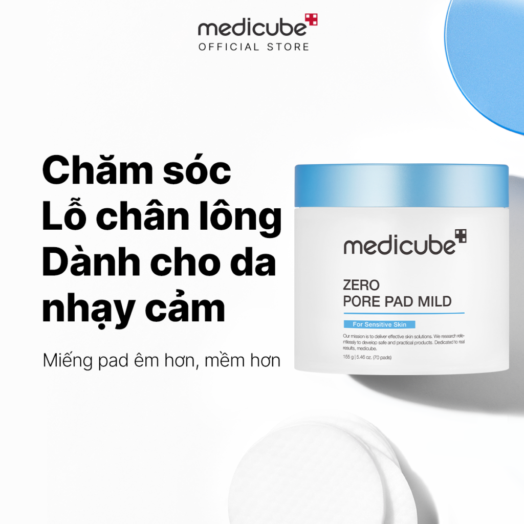 Toner Pad Medicube Làm Dịu Da,Thu Nhỏ Lỗ Chân Lông Và Làm Sáng Da