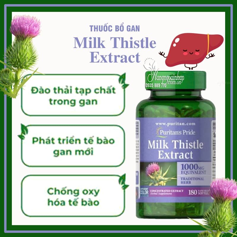 viên uống thải độc Milk Thistle Extract