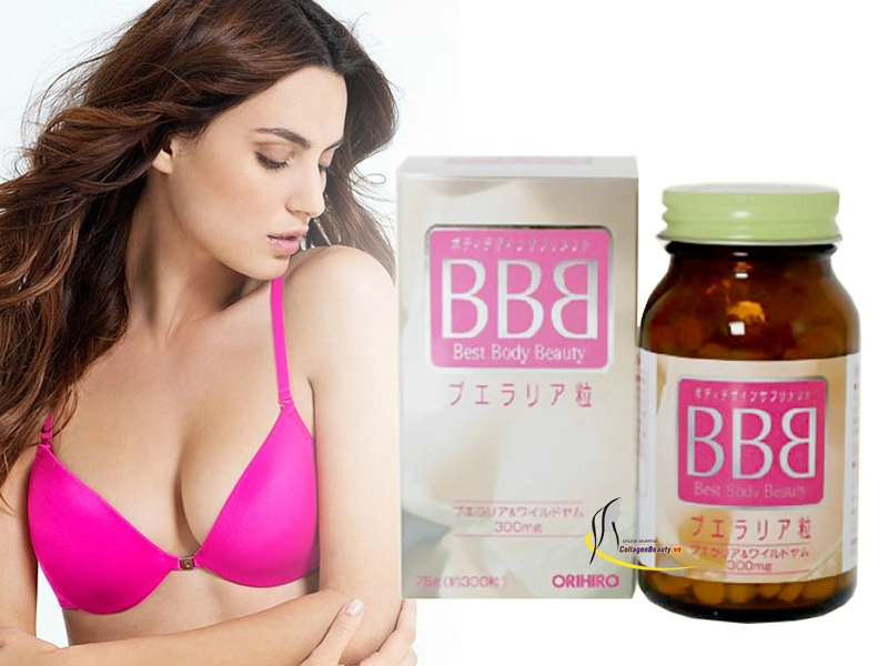Viên Uống Nở Ngực Hộp 300 Viên ORIHIRO BBB Best Beauty Body Tăng Kích Thước Và Săn Chắc
