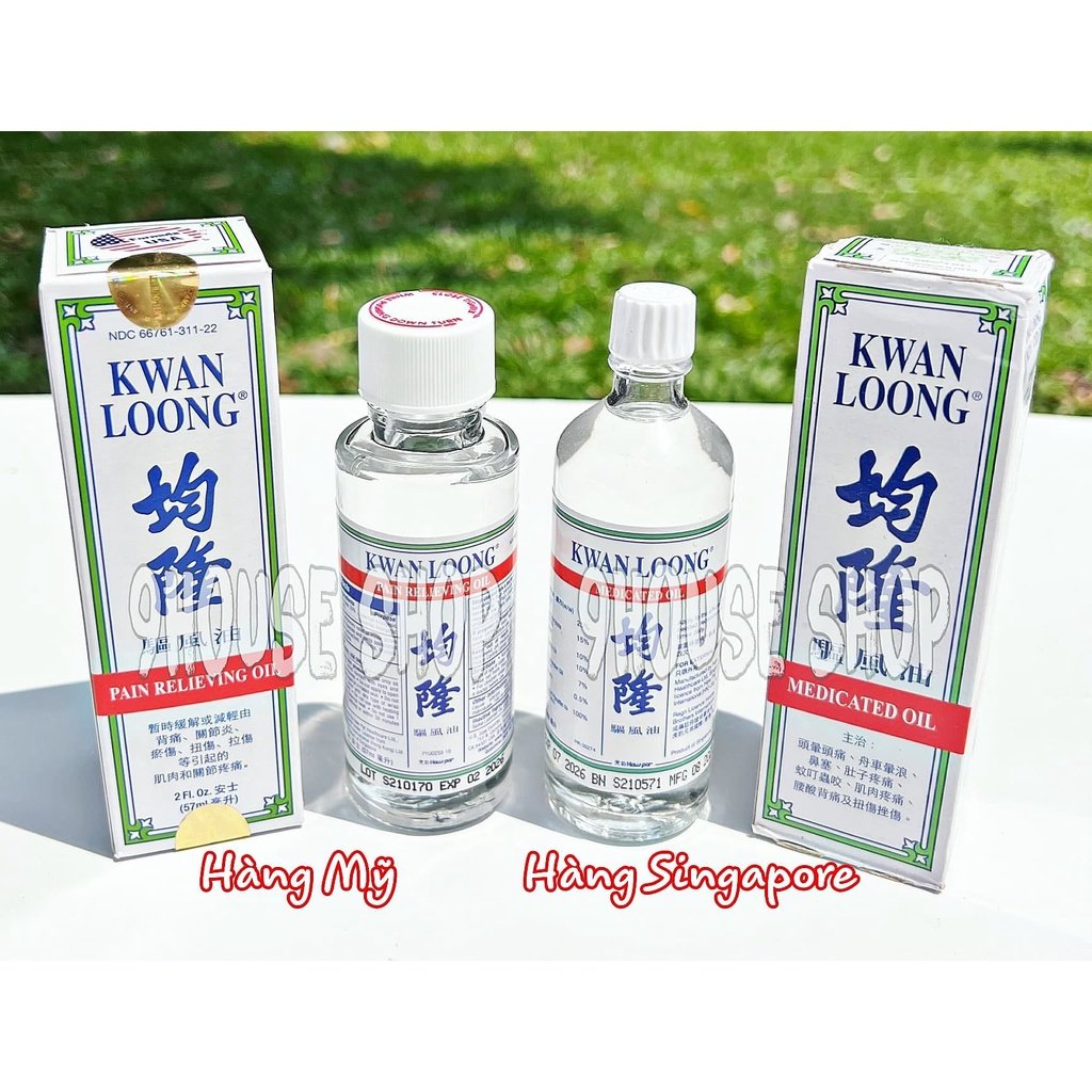 Dầu Nóng Kwan Loong Oil, Dầu gió trắng xoa bóp nóng Kwan Loong hàng nội địa Thái Lan