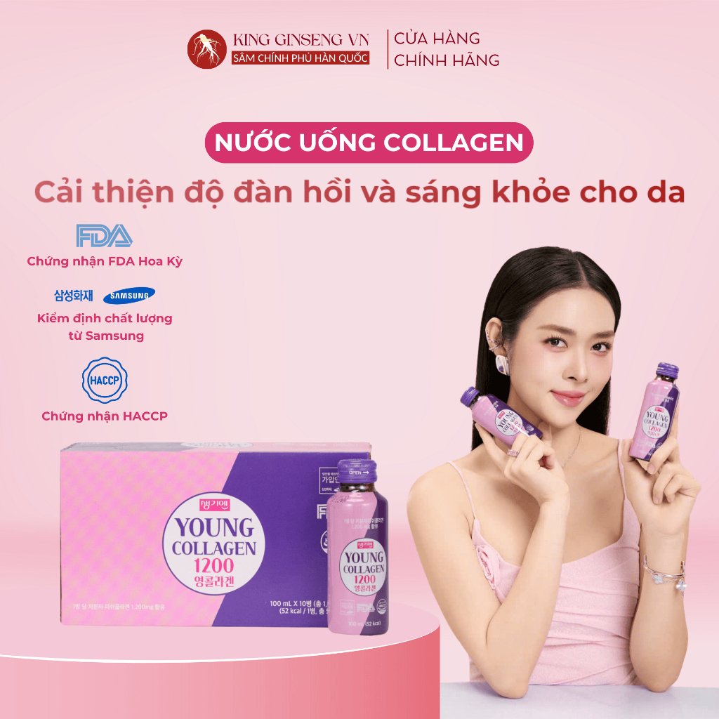 Nước uống collagen đông trùng hạ thảo
