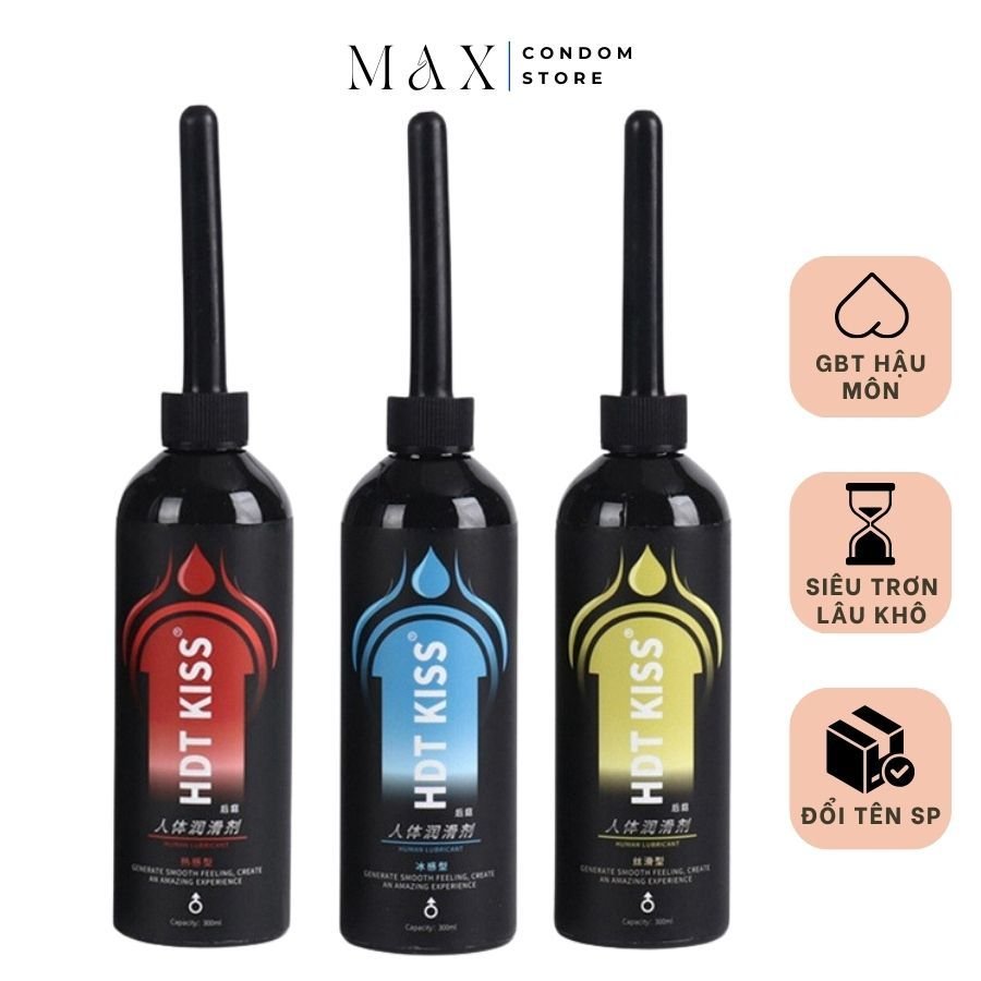 Gel bôi trơn hậu môn HDT KISS, gel bôi trơn tăng khoái cảm khi quan hệ