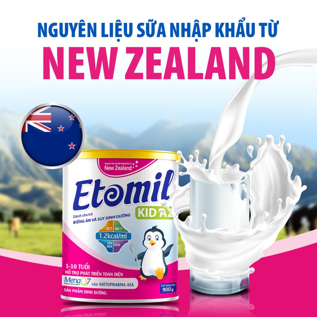Sữa năng lượng cao ETOMIL KID AZ 1-10 tuổi