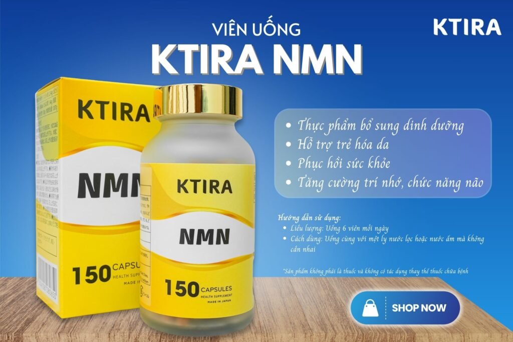 Viên Uống KTIRA NMN, Chống lão hóa, hỗ trợ sức khỏe