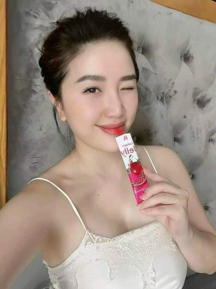 Collagen lựu đỏ trắng da JELLY, collagen hàn quốc thạch ăn Bibico vị lựu Peru cải thiện sắc tố da
