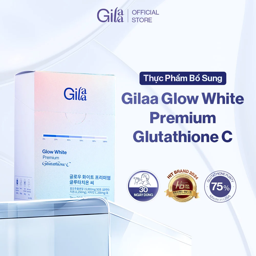 Thực Phẩm Bổ Sung Gilaa Glow White Premium Glutathione C 