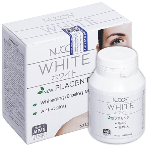 Viên uống Nucos White 60 viên, giảm thâm nám, lão hóa, dưỡng trắng da, chống nắng bảo vệ da