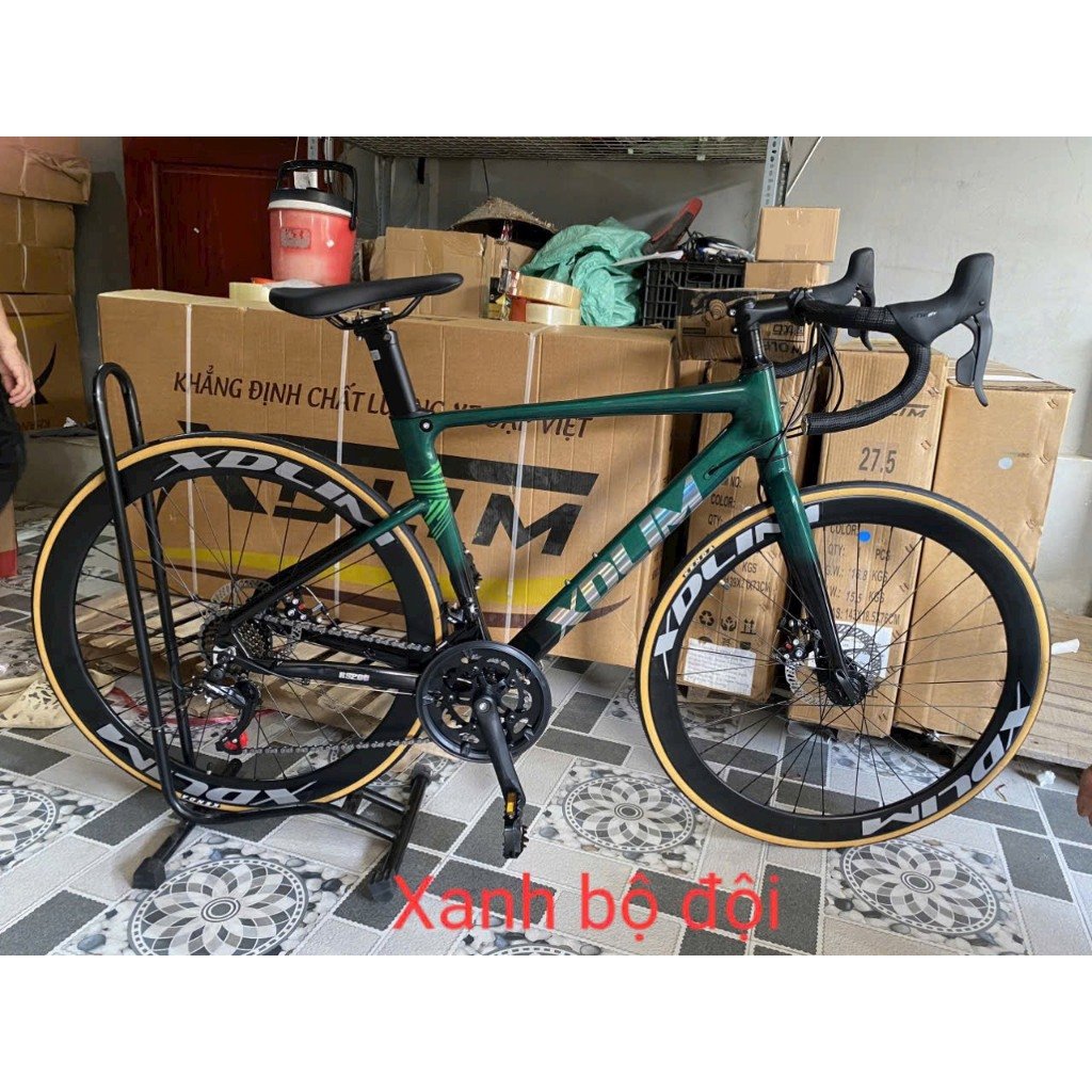 XE ĐẠP ROAD XDLIM AH18 CỐ NỔ - KHUNG NHÔM KHÔNG MỐI HÀN