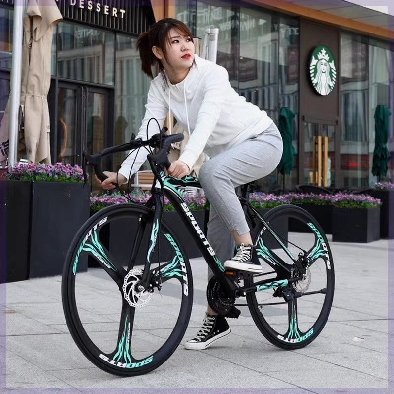 Redorgym -Xe đạp đường bộ, 26 inch 21 tốc độ, phanh đĩa khung thép carbon cao