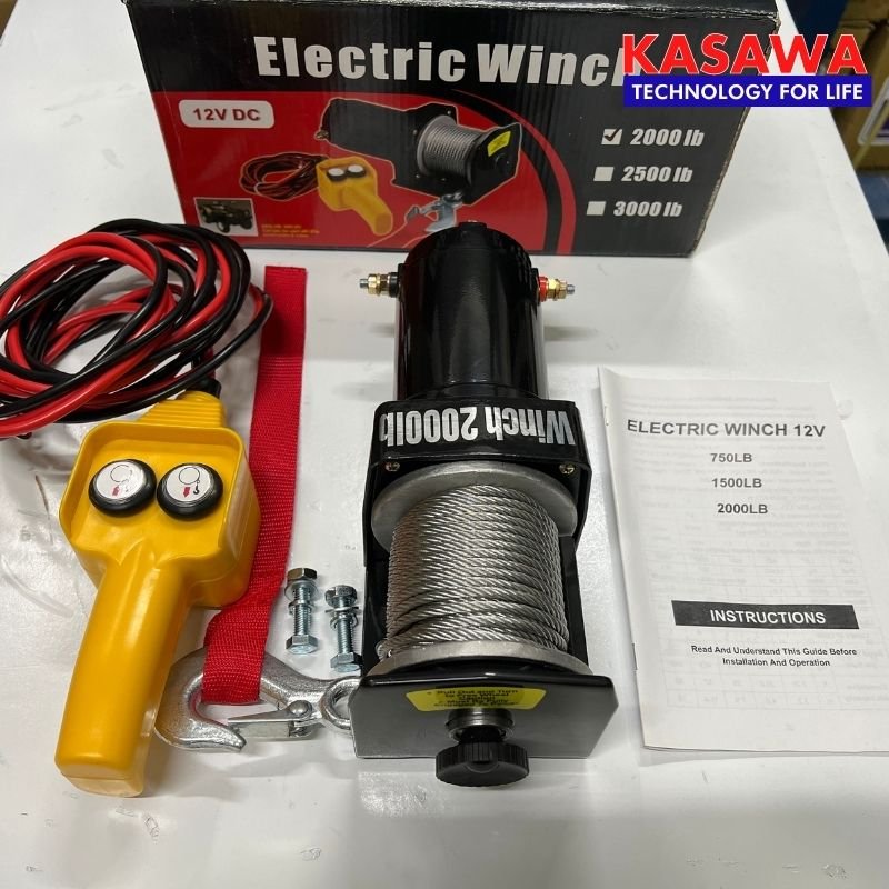 Máy tời điện 12v