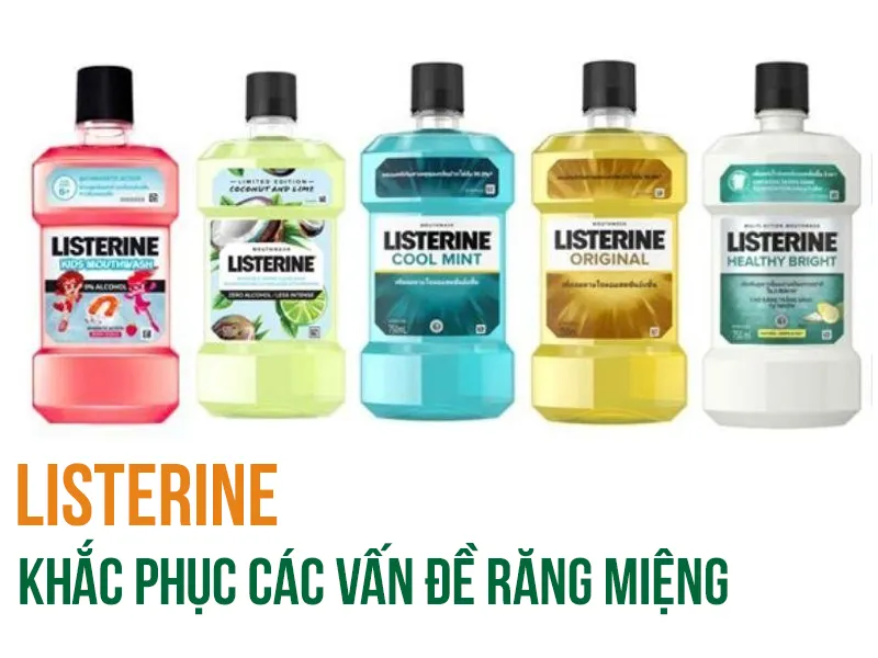 Nước Súc Miệng Listerine Không Cay, Hơi Thở Thơm Mát - Listerine Cool Mint Zero Alcohol 250ml/750ml