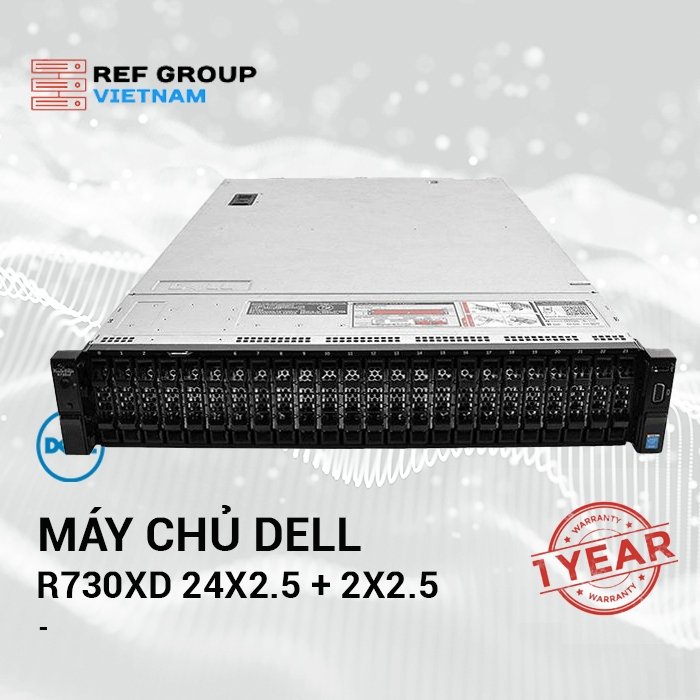 Máy chủ Dell PowerEdge R730xd 24x2.5" + 2x2.5"
