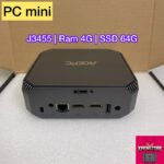 Máy tính mini, pc mini, htpc Celeron J3455, Ram 4G, SSD 64G
