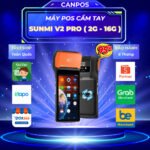 Máy Pos Sunmi V2 Pro ( 2G - 16G ) in hóa đơn xăng dầu , nhận đơn appfood , in vé xe , Tặng kèm phần mềm bán hàng