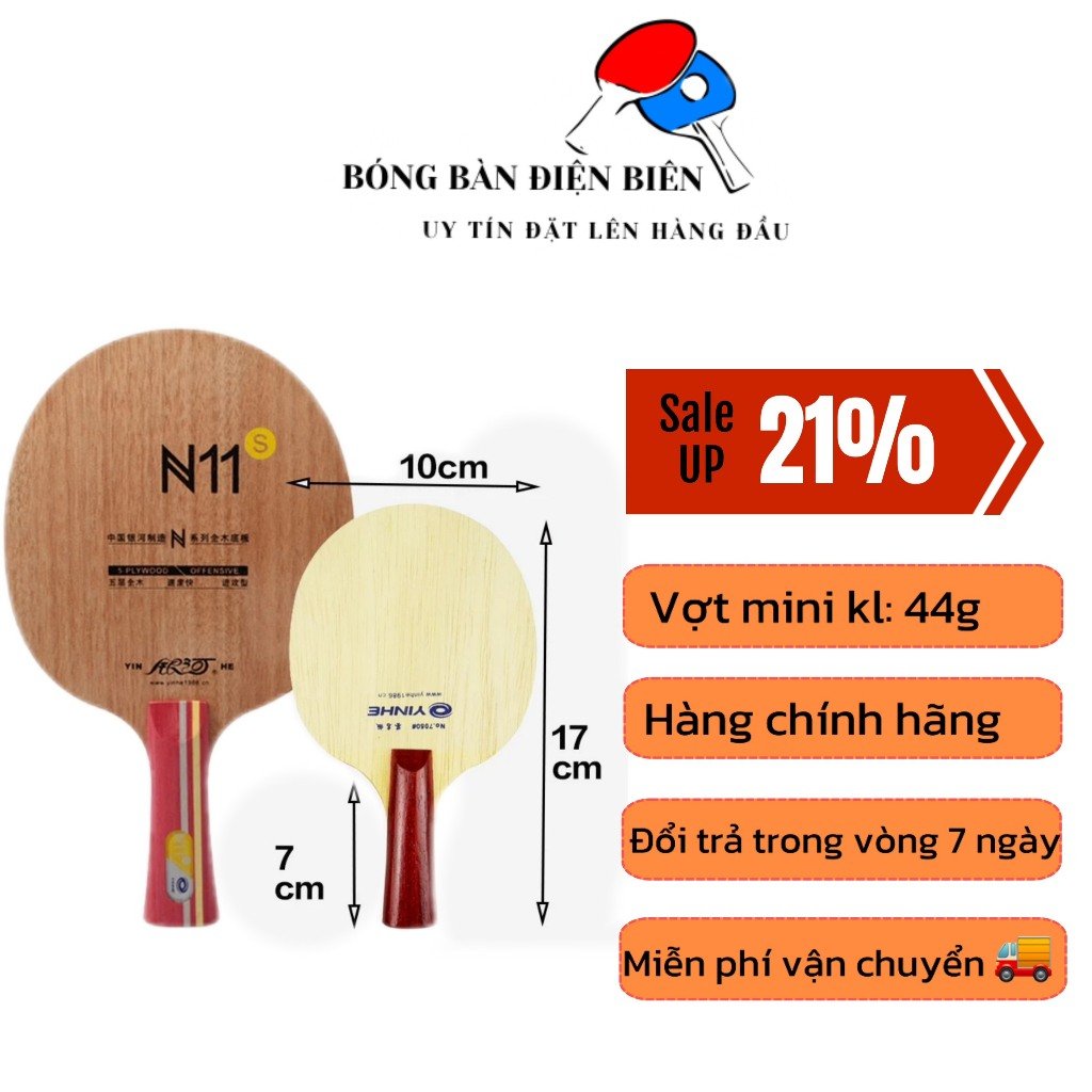 Vợt bóng bàn mini hãng YINHE siêu cute đáng yêu phù hợp giải trí