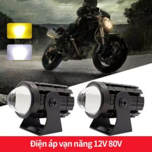 Đèn Trợ Sáng Mini Bi Cầu 2 Màu Cos Vàng Pha Trắng