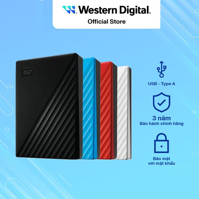 Ổ cứng di động Western Digital WD My Passport 2.5" USB 3.2