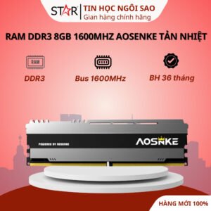 Ram DDR3 8GB 1600Mhz AOSENKE Tản Nhiệt - Bảo hành 36 tháng