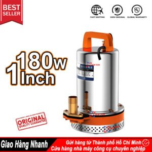 Bơm hút đáy bơm chìm INOX bể cá inox dùng điện 12V công suất 180W