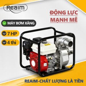 Máy bơm nước chạy xăng tiết kiệm nhiên liệu lớn dùng được cho cả nông thôn và thành phố