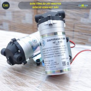 Bơm tăng áp 24V, Model HF-8369, hút đẩy, Taiwan Technology, cho tất cả máy lọc nước RO