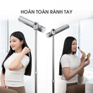 Máy Sấy Tóc Đứng Vietnamrobovac A4D - Chăm Sóc Tóc Mềm Mại Bằng ion Âm - Điều Chỉnh Góc 180 Độ