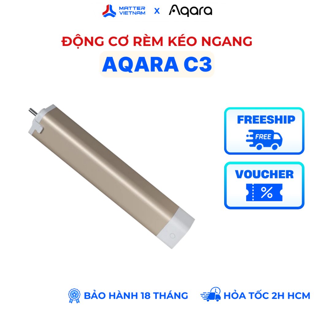 Động Cơ Rèm Kéo Ngang Aqara C3 Smart Curtain Motor Zigbee, Tương Thích Apple Homekit