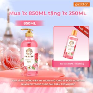 [Gift Quấn Kèm Ngẫu Nhiên] Sữa Tắm Purite Hương Nước Hoa 850Ml Tặng Sữa Tắm 250Ml