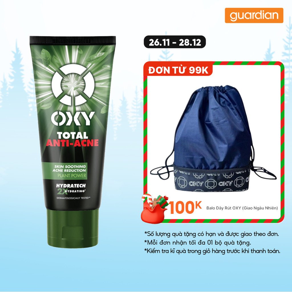 Kem Rửa Mặt Làm Sạch Và Giúp Kháng Khuẩn Mụn Total Acne Wash Smasher Oxy 100Gr