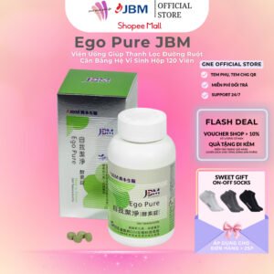 [HÀNG CÔNG TY] Viên Uống Ego Pure JBM Giúp Thanh Lọc Đường Ruột Và Cân Bằng Hệ Vi Sinh Hộp 120 Viên