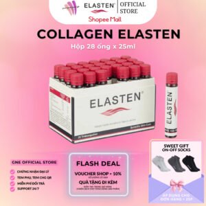 [HÀNG CÔNG TY] Collagen Elasten Hộp 28 ống x 25ml - Giúp Da Căng Mịn, Chống Lão Hóa, Tóc Chắc Khỏe