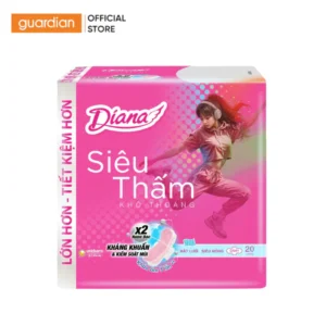 Băng Vệ Sinh Diana Siêu Thấm Siêu Mỏng Cánh 23Cm 20 Miếng