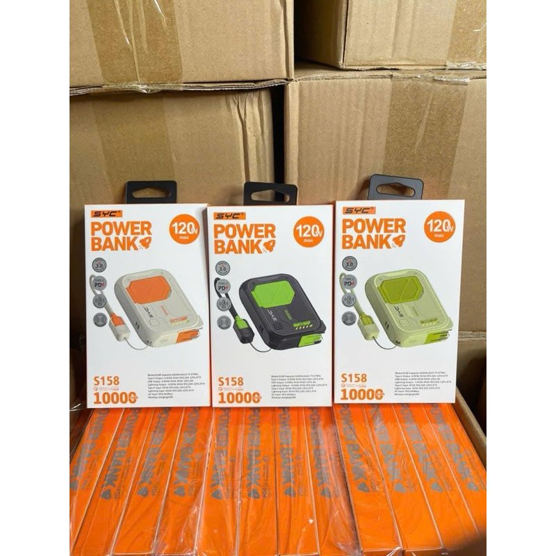 PIN SẠC ( DỰ PHÒNG)TỪ TÍNH KHÔNG DÂY 5 IN 1 CHÍNH HÃNG SYC S158