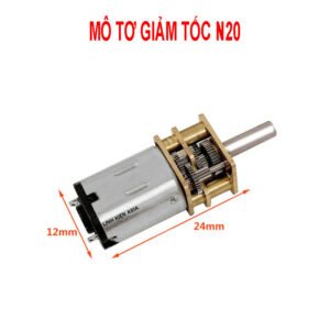 Mô tơ giảm tốc động cơ N20 hộp số kim loại điện áp DC3-6V