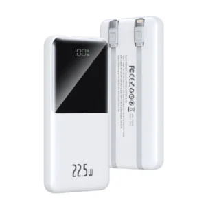 Pin Dự phòng Trusmi PD 22.5W DIGITAL POWER BANK 10000mAh Black/White