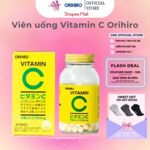 Viên Uống Vitamin C Orihiro Giúp Làm Đẹp Da Hộp 300 Viên