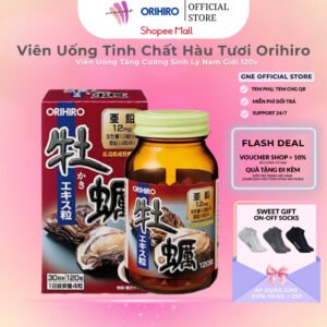 Viên Uống Tinh Chất Hàu Tươi Tăng Cường Sinh Lý Orihiro Hộp 120 Viên ( Có Che Tên)