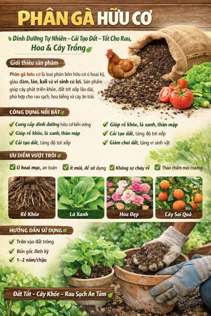 Phân Gà Hữu Cơ Là Gì? Giải Pháp Bón Phân Tự Nhiên