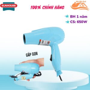Máy Sấy Tóc Sunhouse Shd2305 Thiết Kế Nhỏ Gọn, Công Suất Mạnh Mẽ